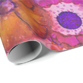 Psychedelic Flower Power Wrapping paper Cadeaupapier (Rol Hoek)