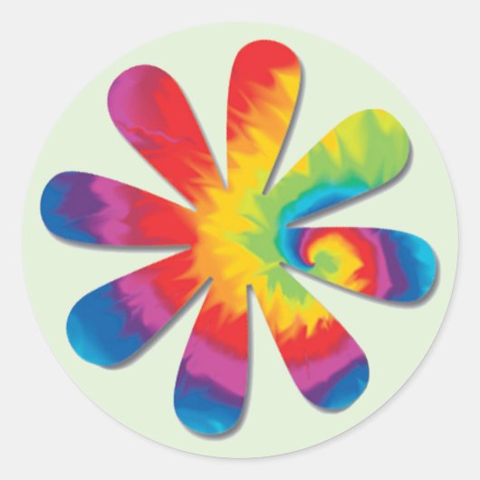 Psychedelic Flower Sticker (Voorkant)