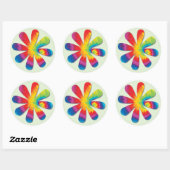 Psychedelic Flower Sticker (Vel)