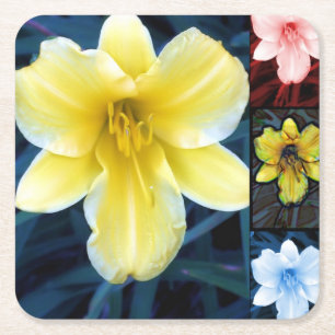 Psychedelic Flowers - Colorful Onderzetter