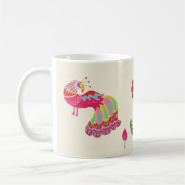 Psychedelic Folk Pheasant Coffee Mok