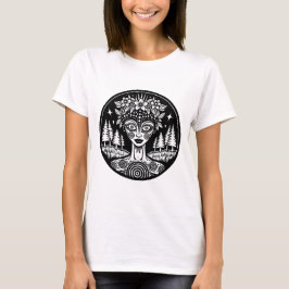 Psychedelic Forest Deity T-shirt