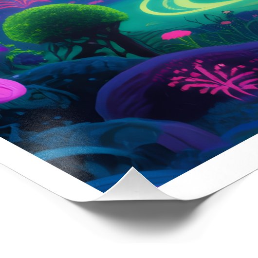 Psychedelic forest poster (Hoek)