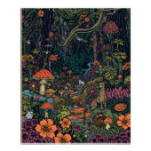 Psychedelic forest poster (Voorkant)