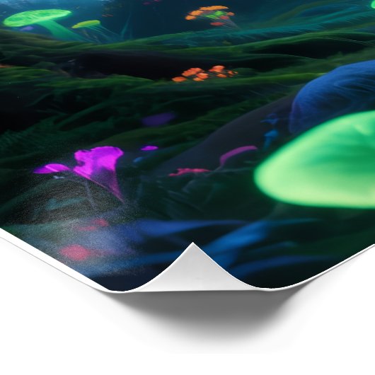 Psychedelic forest poster (Hoek)