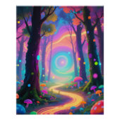 Psychedelic forest poster (Voorkant)