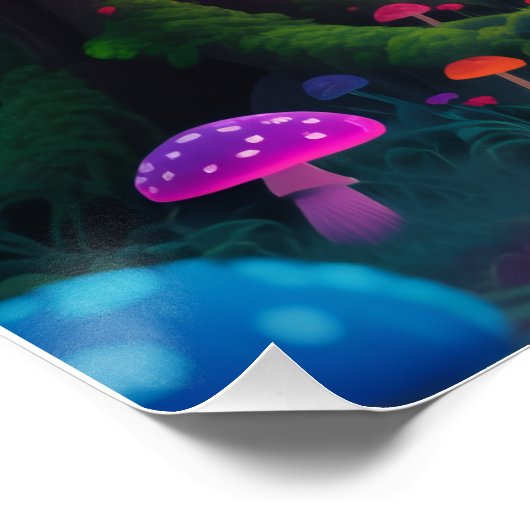 Psychedelic forest poster (Hoek)