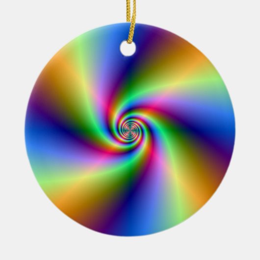 Psychedelic Four Wind Spiral Ornament (Voorkant)