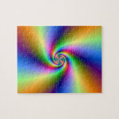 Psychedelic Four Wind Spiral Puzzle Legpuzzel (Horizontaal)