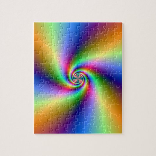 Psychedelic Four Wind Spiral Puzzle Legpuzzel (Verticaal)