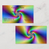 Psychedelic Four Wind Spiral Visitekaartje (Voorkant / Achterkant)