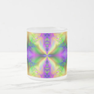 Psychedelic Fractal 85 ~ Frosted Glass Mok