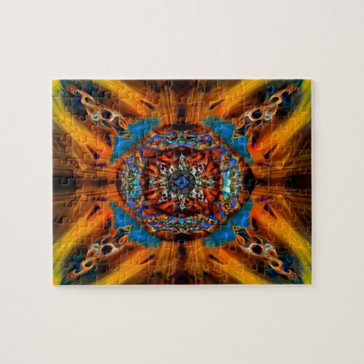 Psychedelic Fractal Art Legpuzzel (Horizontaal)