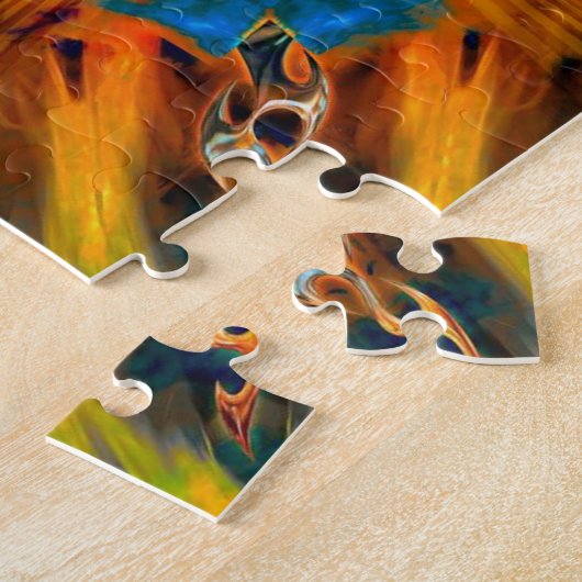 Psychedelic Fractal Art Legpuzzel (Zijkant)