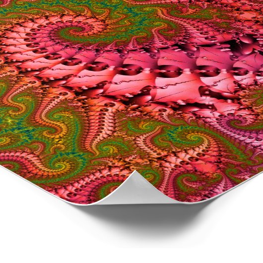 Psychedelic Fractal Art Poster (Hoek)