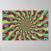 Psychedelic Fractal Art Poster (Voorkant)