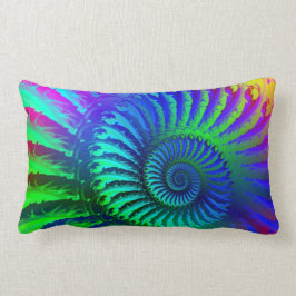 Psychedelic Fractal Blue Pattern Kussen