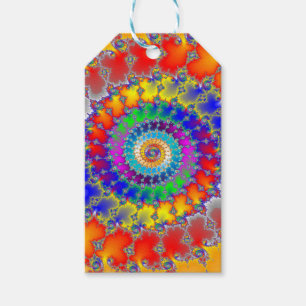 Psychedelic Fractal Cadeaulabel