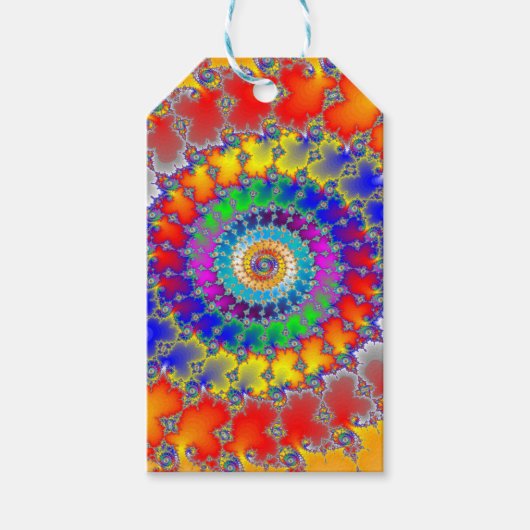 Psychedelic Fractal Cadeaulabel (Voorkant)