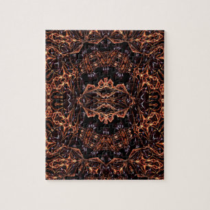 Psychedelic Fractal Fire Pattern Legpuzzel