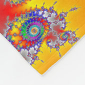 Psychedelic Fractal Fleece Deken (Hoek)