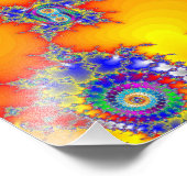 Psychedelic Fractal Foto Afdruk (Hoek)