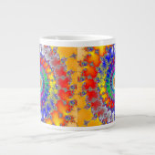 Psychedelic Fractal Grote Koffiekop (Voorkant)