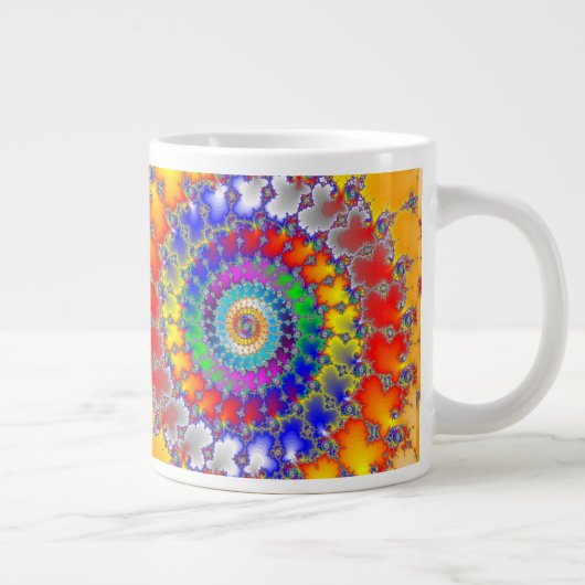Psychedelic Fractal Grote Koffiekop (Rechts)