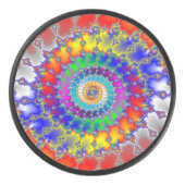 Psychedelic Fractal Hockey Puck (Voorkant)