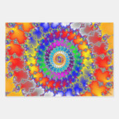 Psychedelic Fractal Inpakpapier Vel (Voorkant 3)