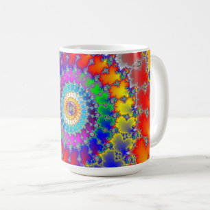 Psychedelic Fractal Koffiemok