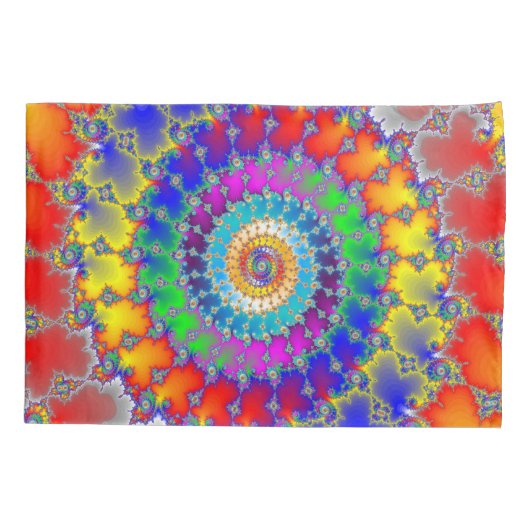 Psychedelic Fractal Kussensloop (Achterkant)