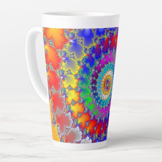 Psychedelic Fractal Latte Mok (Linkerhoek)