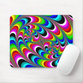 Psychedelic - Fractal Mousepad Muismat (Met muis)
