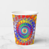 Psychedelic Fractal Papieren Bekers (Achterkant)