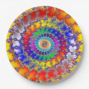 Psychedelic Fractal Papieren Bordje