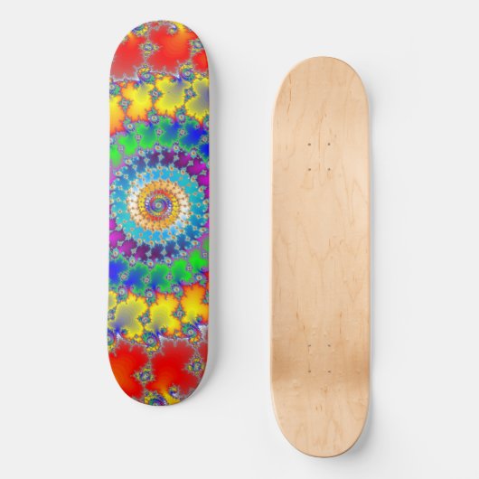 Psychedelic Fractal Persoonlijk Skateboard (Voorkant)