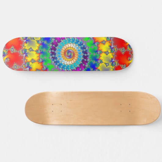 Psychedelic Fractal Persoonlijk Skateboard (Horizontaal)