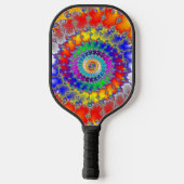 Psychedelic Fractal Pickleball Paddle (Achterkant)