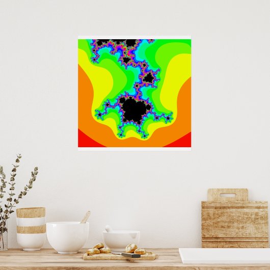 Psychedelic Fractal Poster (Keuken)