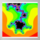 Psychedelic Fractal Poster (Voorkant)