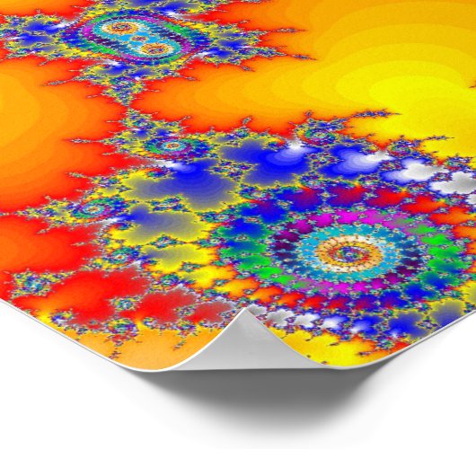 Psychedelic Fractal Poster (Hoek)