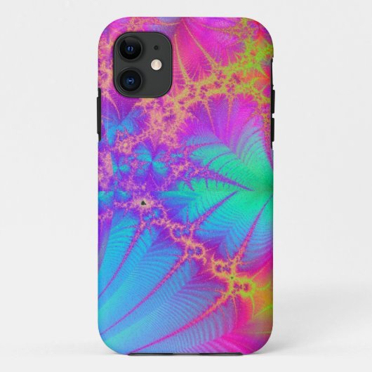 Psychedelic Fractal Rainbow iPhone 5 Hoesje (Achterkant)
