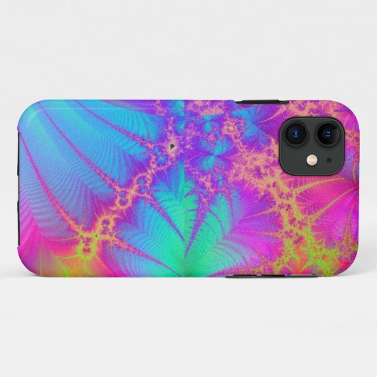 Psychedelic Fractal Rainbow iPhone 5 Hoesje (Achterkant (horizontaal))