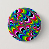 Psychedelic - Fractal Ronde Button 5,7 Cm (Voorkant)