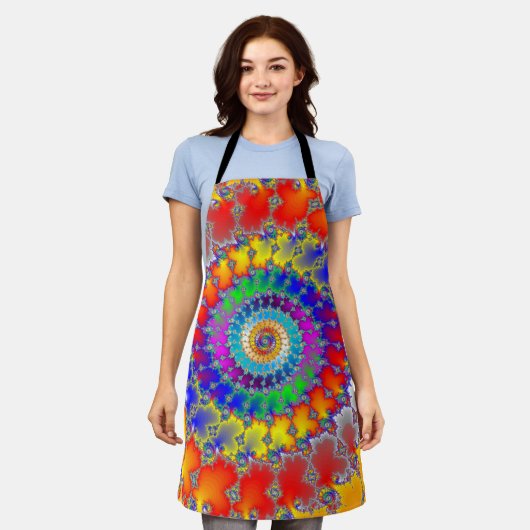 Psychedelic Fractal Schort (Gedragen)