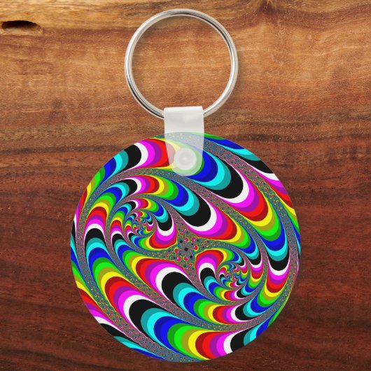 Psychedelic - Fractal Sleutelhanger (Voorkant)