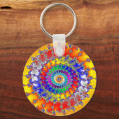 Psychedelic Fractal Sleutelhanger (Achterkant)