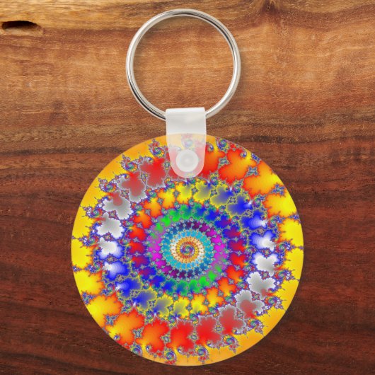 Psychedelic Fractal Sleutelhanger (Voorkant)