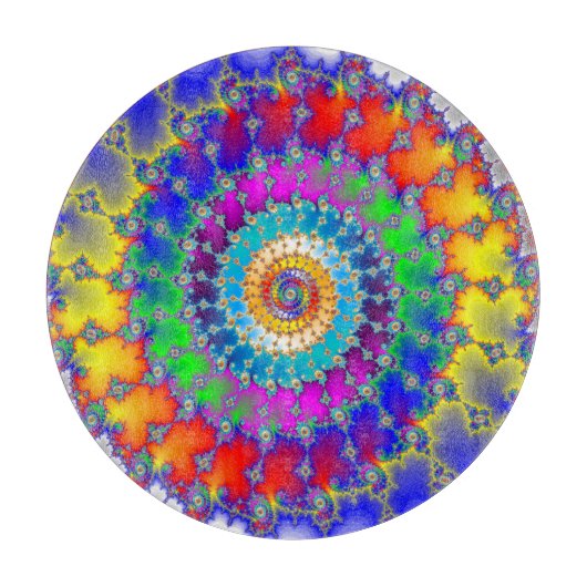 Psychedelic Fractal Snijplank (Voorkant)